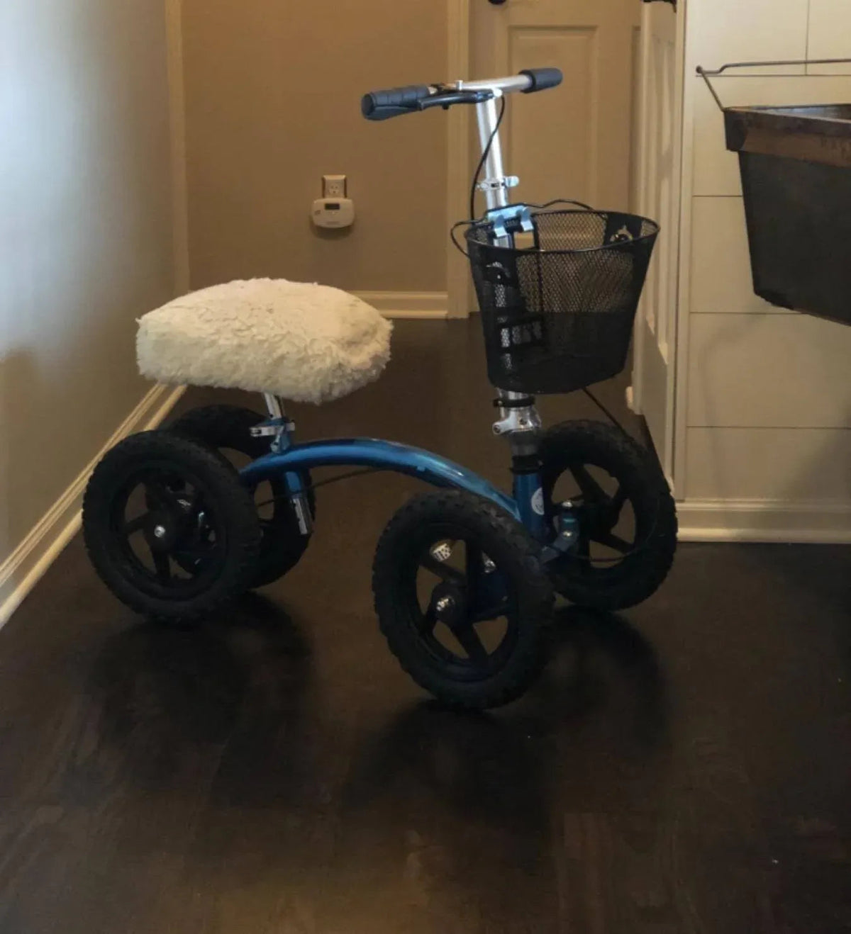 KneeRover All Terrain Knee Walker, Metallic Blue - QUAD