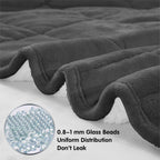 Teler Weighted Blanket for Adult, Fluffy Thick Warm Sherpa & Cozy Flannel Snuggle Heavy Blanket for Sofa Bed Calming, Queen Size (60"x80",20lbs)