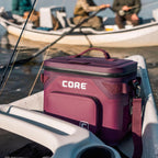 CORE 12 Can Climakeep Magnetic Soft Cooler, Leakproof Cooler, Waterproof Zipper, Mulbery