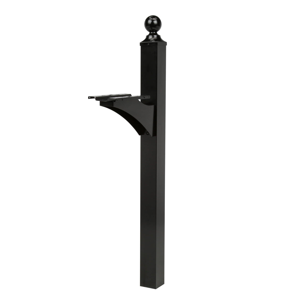 Architectural Mailboxes Landover Aluminum Mailbox Post, Black