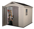 Keter Resin Outdoor Storage Shed, Taupe, 8 x 11 Foot - Factor