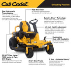 Cub Cadet Ultima ZTS1 Zero-Turn Mower, 42-Inch Fabricated Deck, 22-HP Kohler Engine