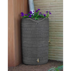Good Ideas Impressions Downton Rain Saver Rain Barrel, 50 Gallon, Dark Granite - IMP-D50-DAR