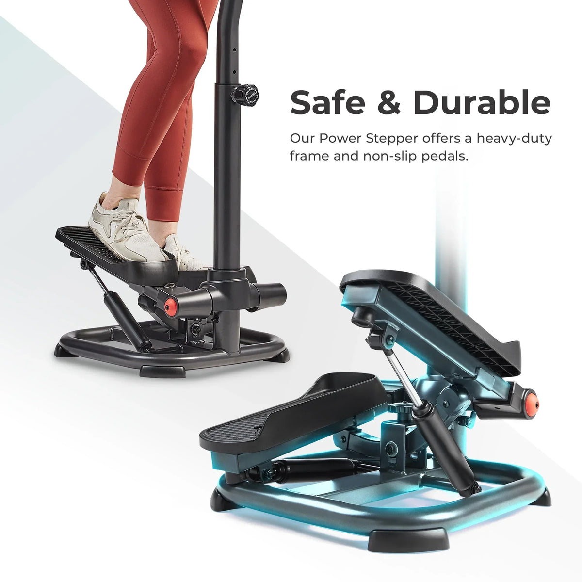 Sunny Health & Fitness Power Stepper With Resistance Bands, 330 LB Capacity - SF-S021055