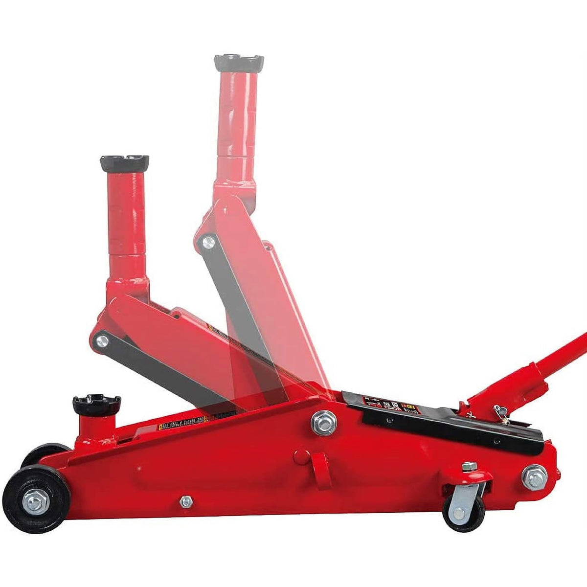 BIG RED Torin Hydraulic Trolley Service/Floor Jack with Extra Saddle (Fits: SUVs and Extended Height Trucks): 3 Ton (6,000 lb) Capacity, Red