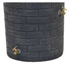Good Ideas Impressions Downton Rain Saver Rain Barrel, 50 Gallon, Dark Granite - IMP-D50-DAR