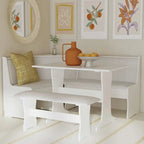 Farmhouse-Style Nook Dining Set With Storage - Sedley