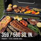 Expert Grill Heavy Duty Charcoal Grill 24 Inch Black Steel