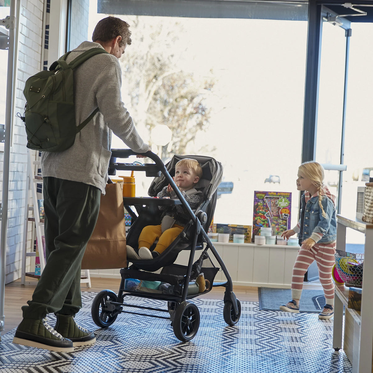 Safety 1st Grow And Go Sprint Modular Travel System Stroller With Rear-Facing Infant Car Seat - Bluestone