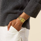 Casio AQ230 Analog Digital Watch - Gold