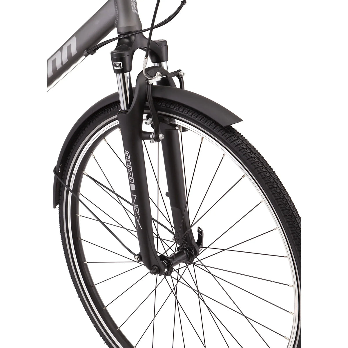 Schwinn Network 6c Hybrid Bike, 21 Speeds, Large 19.5 in Men's Style Frame, 700c Wheels, Grey