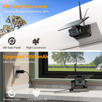 Xroose Magnetic Solar Wireless Backup Camera 7''HD 1080P Monitor No Drilling 2-Min Installation IR Night Vision Waterproof Rear View Camera