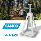 Camco Aluminum Stack Jacks, Stabilize, Position and Level Your RV, Trailer or Camper - 4 pack (44560)