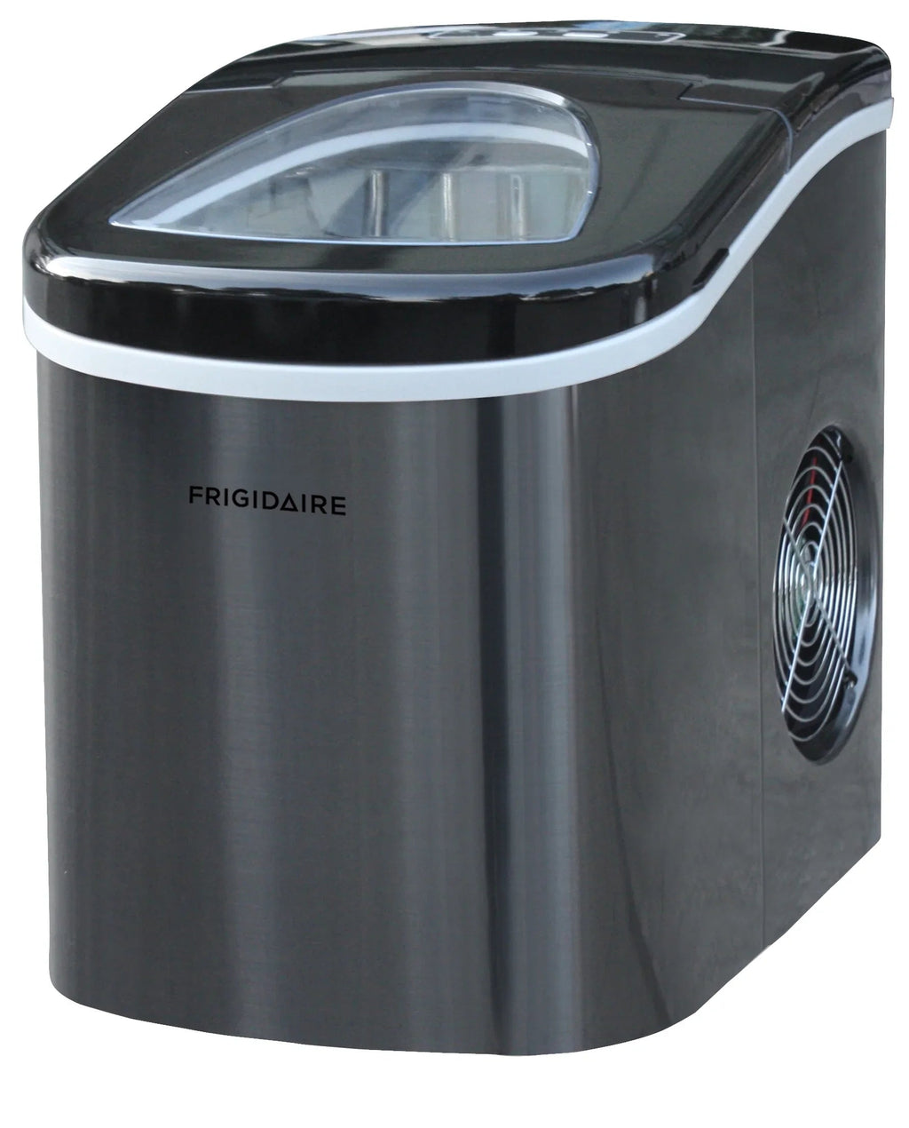 Frigidaire Portable Self-Cleaning Ice Maker, Black Stainless Steel - EFIC117-Ssblack_Sc