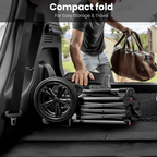 GVDV Wagon Stroller for Kids, 3-in-1 Collapsible Double Stroller Wagon for Toddlers with Removable Canopy, 5-Point Harness, Pull & Push Handle and