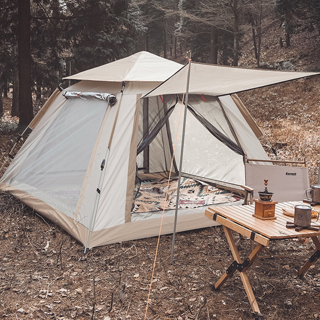 Mapskey 4 Person Instant Camping Tent, Automatic Easy Pop up Tents Camping with Carry Bag Outdoor/Family/Beach/Hiking/Traveling
