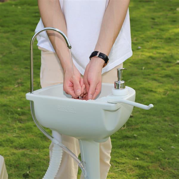 Miekor Portable Sink And Toilet Combo - 5Gal Hand Washing Station And 5.3 Gal Flushing Toilet