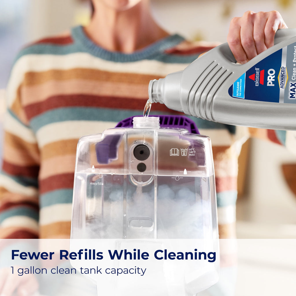 BISSELL PowerForce Pet XL Upright Deep Cleaner, for Carpet and Upholstery, 10" Clean Path, Above Floor Cleaning, Large Clean Tank, Lightweight, 3748