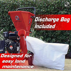 Gas-Powered 7HP Wood Chipper Shredder Mulcher