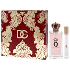 Q by Dolce and Gabbana for Women - 2 Pc Gift Set 3.3oz EDP Spray, 0.33oz EDP Spray