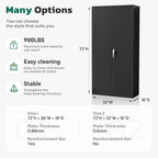 SUNCROWN 71 In Metal Storage Garage Cabinets with Locking Doors and Adjustable Shelves, Steel Storage Cabinet for Garage, Office, Classroom, Assemble