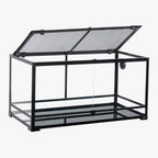REPTI-ZOO Glass Terrarium, Front Double Doors, 40 Gallon