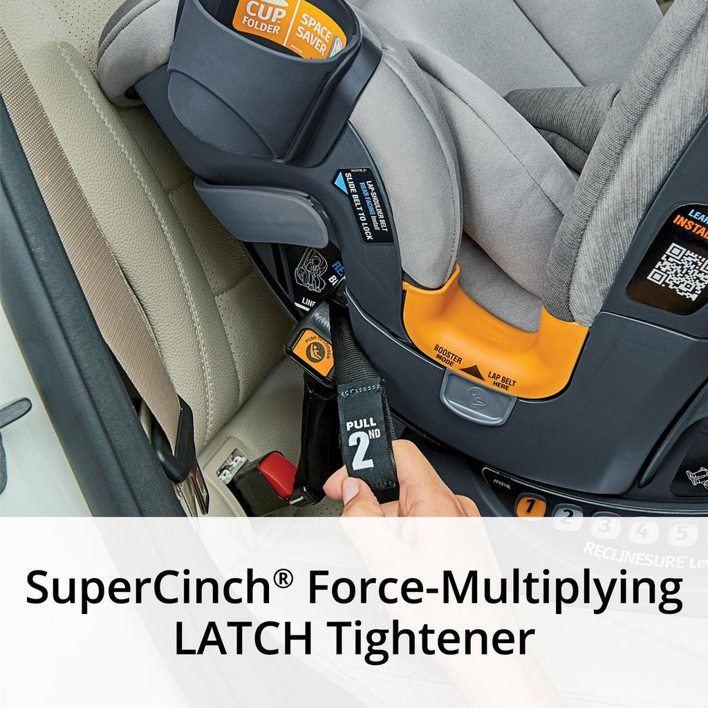 Chicco OneFit ClearTex All-in-One Car Seat, Slate - 00079741040070