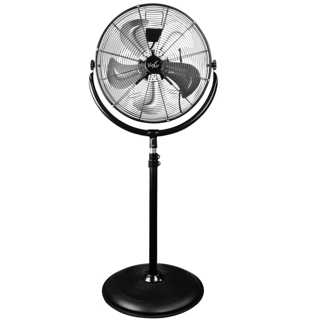 VieAir 20in 3-Speed High Velocity 360 Tilting Pedestal Industrial Fan