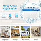 2-in-1 Portable Twin Tub Washing Machine, 18 lbs Wash/8 lbs Spin, Blue - 280 W