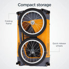 Schwinn Rascal Pet Bicycle Trailer, 16-Inch Wheels, 50 Lbs. Capacity, Orange
