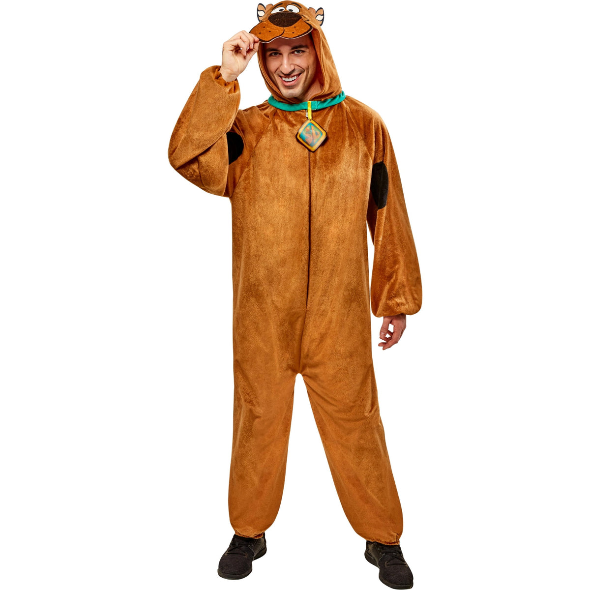 Scooby Doo Halloween Costume for Adults, Men's Size L (36/38), by Rubies
