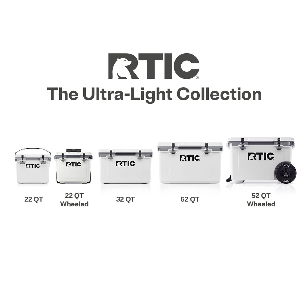RTIC 52 Qt 76-Can Ultra-Light Ice Chest Cooler, Marine/Canvas