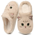 Ecetana Women's Cute Fuzzy Slippers Comfort Faux Fur Memory Foam Non-Slip House Slippers for Women