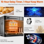 KBS 17-in-1 Stainless Steel Bread Machine, 710W, 2 lb - Dual Heaters