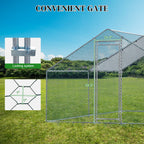 Ktaxon Chicken Coop,13' x 10' Chicken Cage House Metal Hen Run House Waterproof Rabbits Habitat Cage