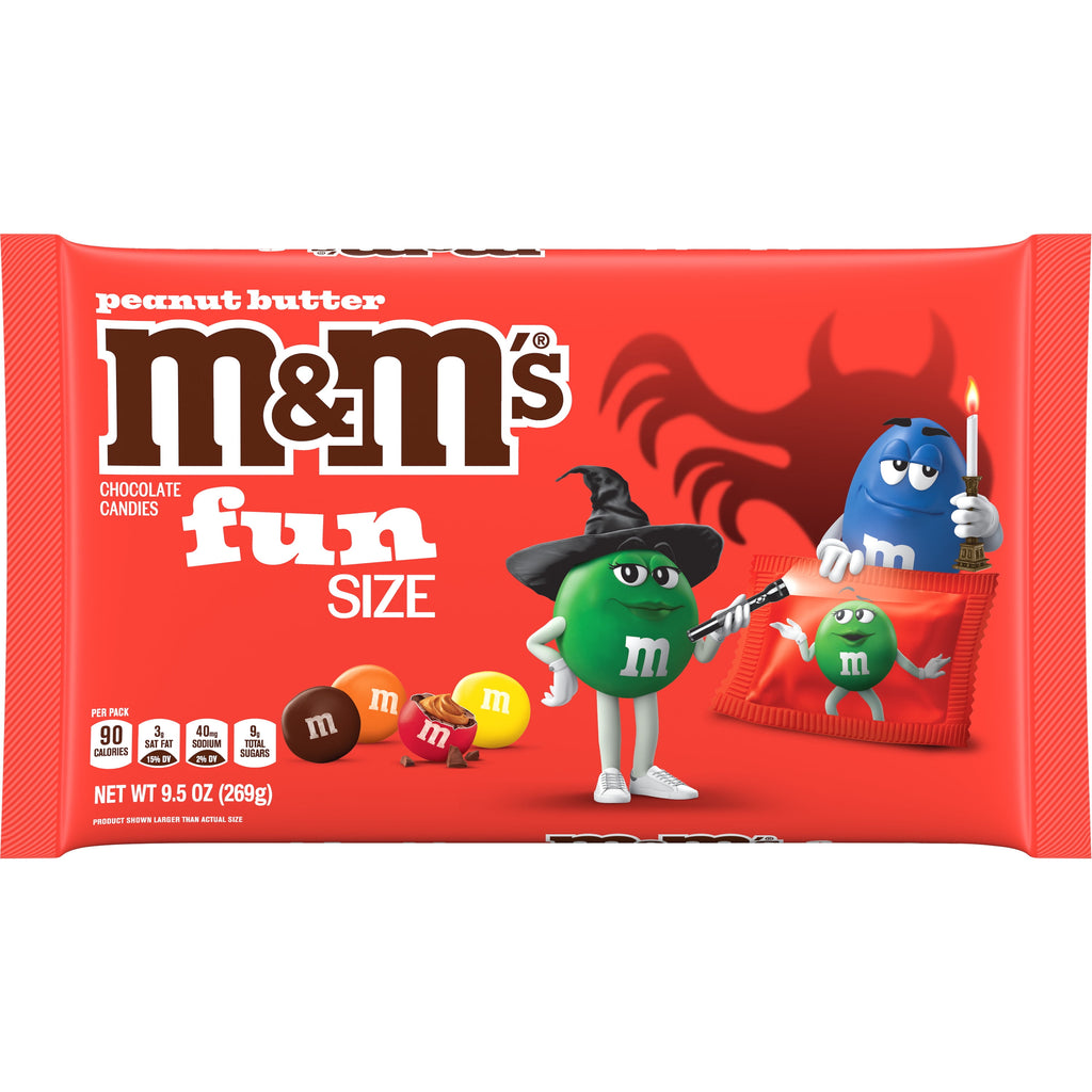 M&M's Peanut Fun Size Halloween Chocolate Candy - 10.57oz Bag