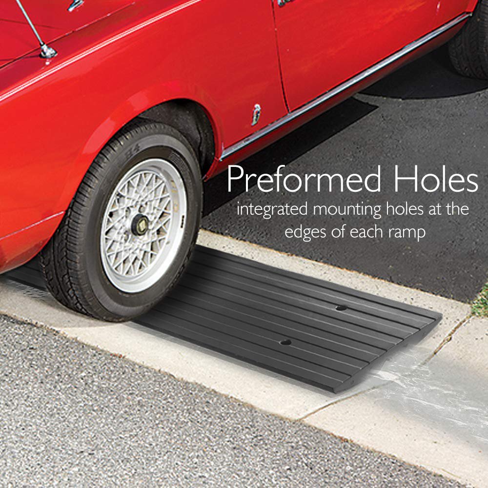 PYLE PCRBDR24.5 - Car/Truck Curb Ramp - Vehicle Curb-Side Bridge