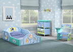 Delta Children Bluey 3-Piece Toddler Bedroom Set With Bed, Chair Desk And Toy Organizer - Blue