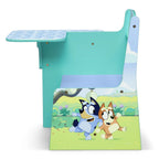 Delta Children Bluey 3-Piece Toddler Bedroom Set With Bed, Chair Desk And Toy Organizer - Blue