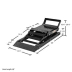 Black Widow Hydraulic Car Lift With Ramp - 3,000 lb. Per Pair Capacity