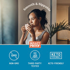Bulletproof French Vanilla Creamer, 29.6 Ounces, Healthy Coffee Creamer with MCT Oil and Grass-Fed Butter, Value Offering, Keto