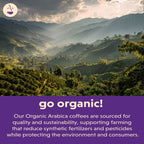 Coffee Bean Direct Organic Fair Trade Dark Sumatra Mandheling, Whole Bean Coffee, Arabica, Dark Roast, 5 lb Bag