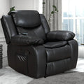 Leather Recliner Lounge Chair - Wide Seat