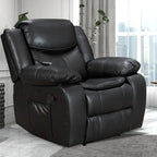 Leather Recliner Lounge Chair - Wide Seat