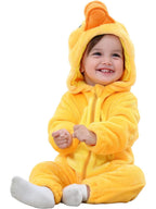 WIBACKER Infant Toddler Dinosaur Animal Fancy Dress Costume Baby Winter Flannel Hooded Romper Christmas Halloween Cosplay Jumpsuit