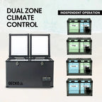 Gecko 75L Dual-Zone Portable Fridge Freezer - GK-FT7