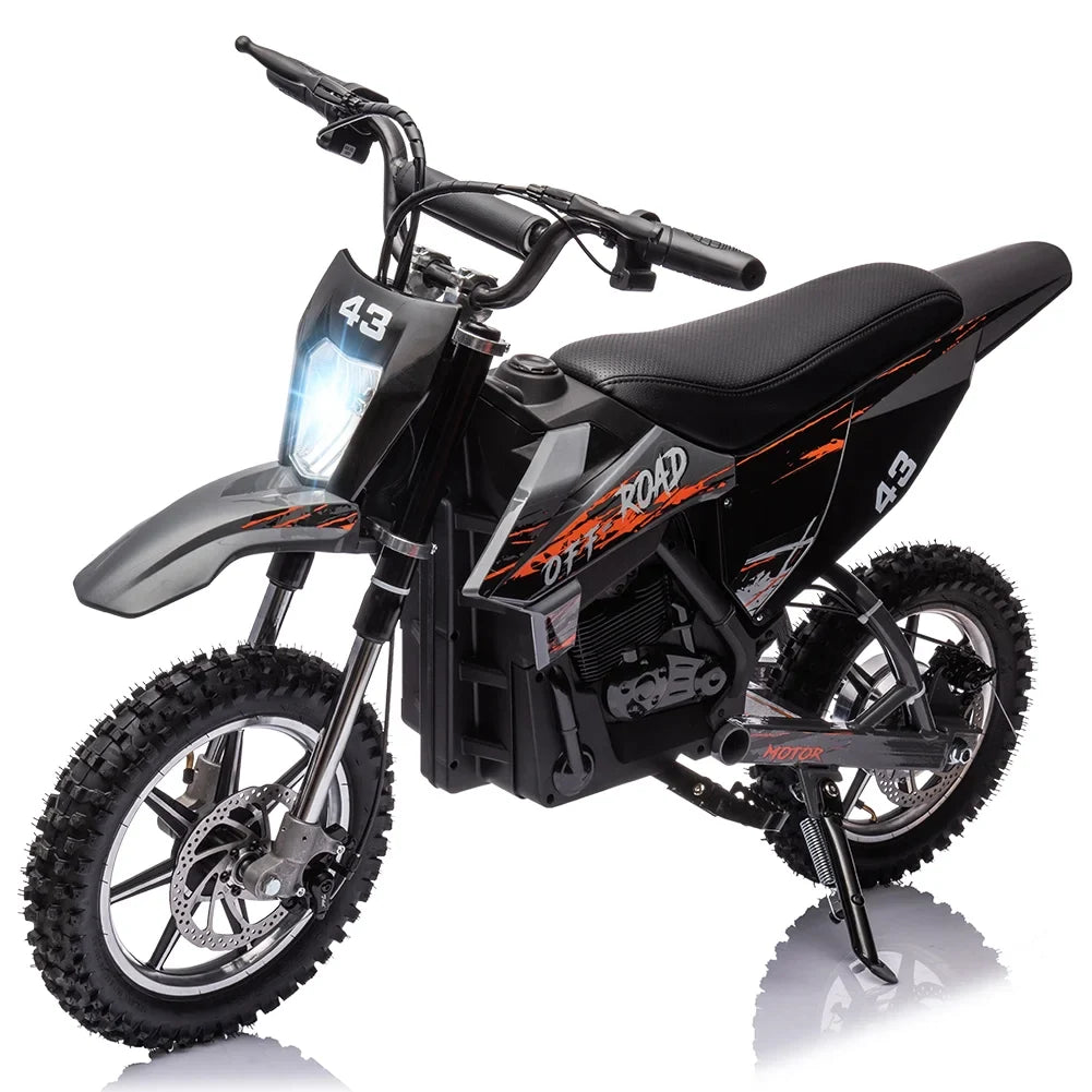 Kids Electric Dirt Bike 36V 350W, 15.5 MPH, Age 8-16, 175 lbs Max Load