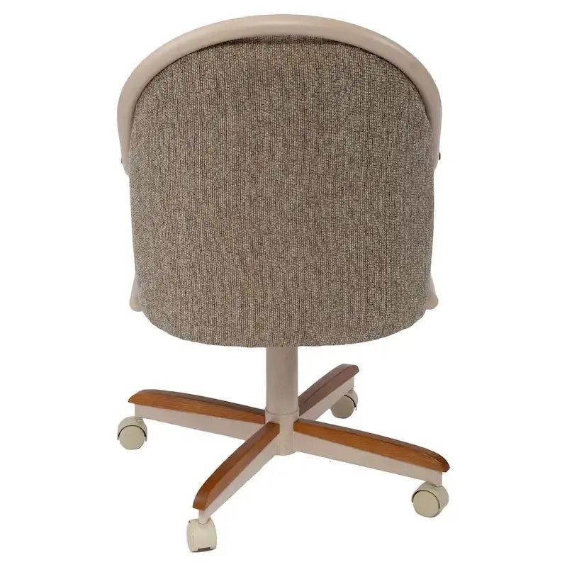 Swivel And Tilt Rolling Caster Chair With Cushioned Seat - Casual Dining Office Or Home Use