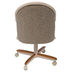 Swivel And Tilt Rolling Caster Chair With Cushioned Seat - Casual Dining Office Or Home Use