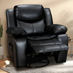 Leather Recliner Lounge Chair - Wide Seat